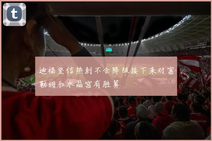 迪福坚信热刺不会降级接下来对富勒姆和水晶宫有胜算